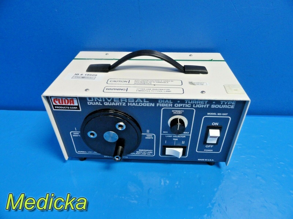 CUDA Products M2-150 Universal Dual Quartz Halogen Light Source W/Head-Set~18609