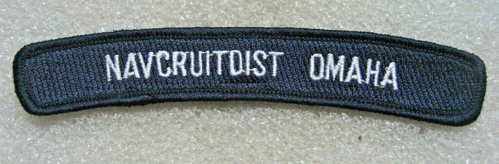 /US NAVY Patch Tab NAVCRUITDIST OMAHA