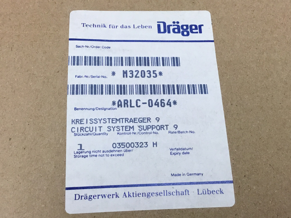 Dräger - Circle System Support 9 - NEW