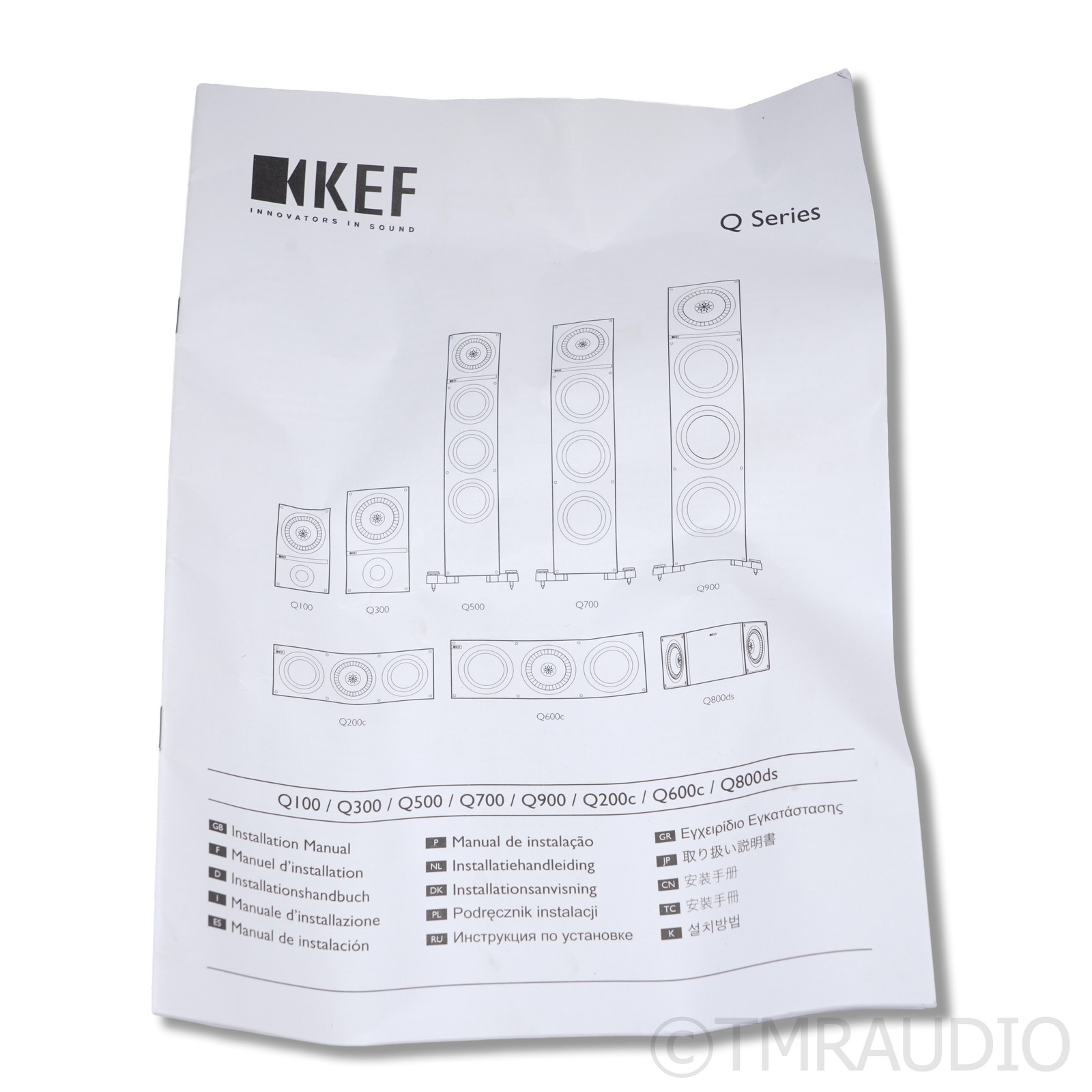 KEF Q100 Bookshelf Speakers; Black Pair