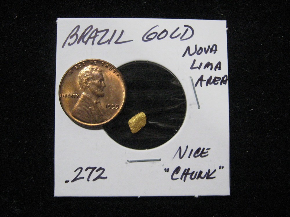 BRAZIL GOLD NUGGET .272 GRAM