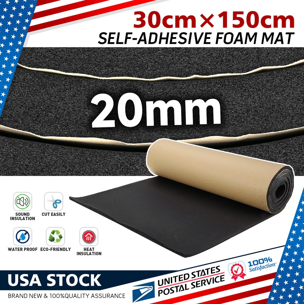 Foam Padding Sheets w/Adhesive Backing-4/5" Thick Self Stick Neoprene Insulation
