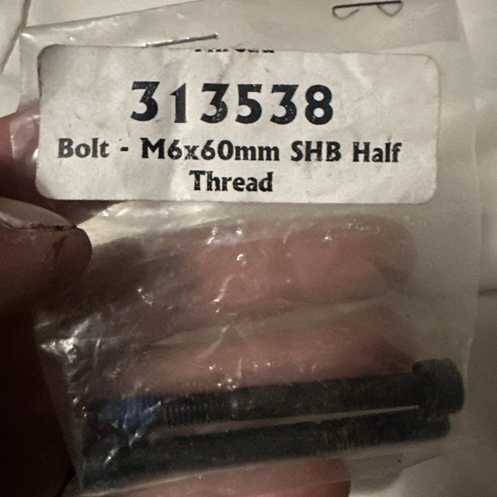 Profile Design Bolt M6x60mm SHB Half Thread - Black