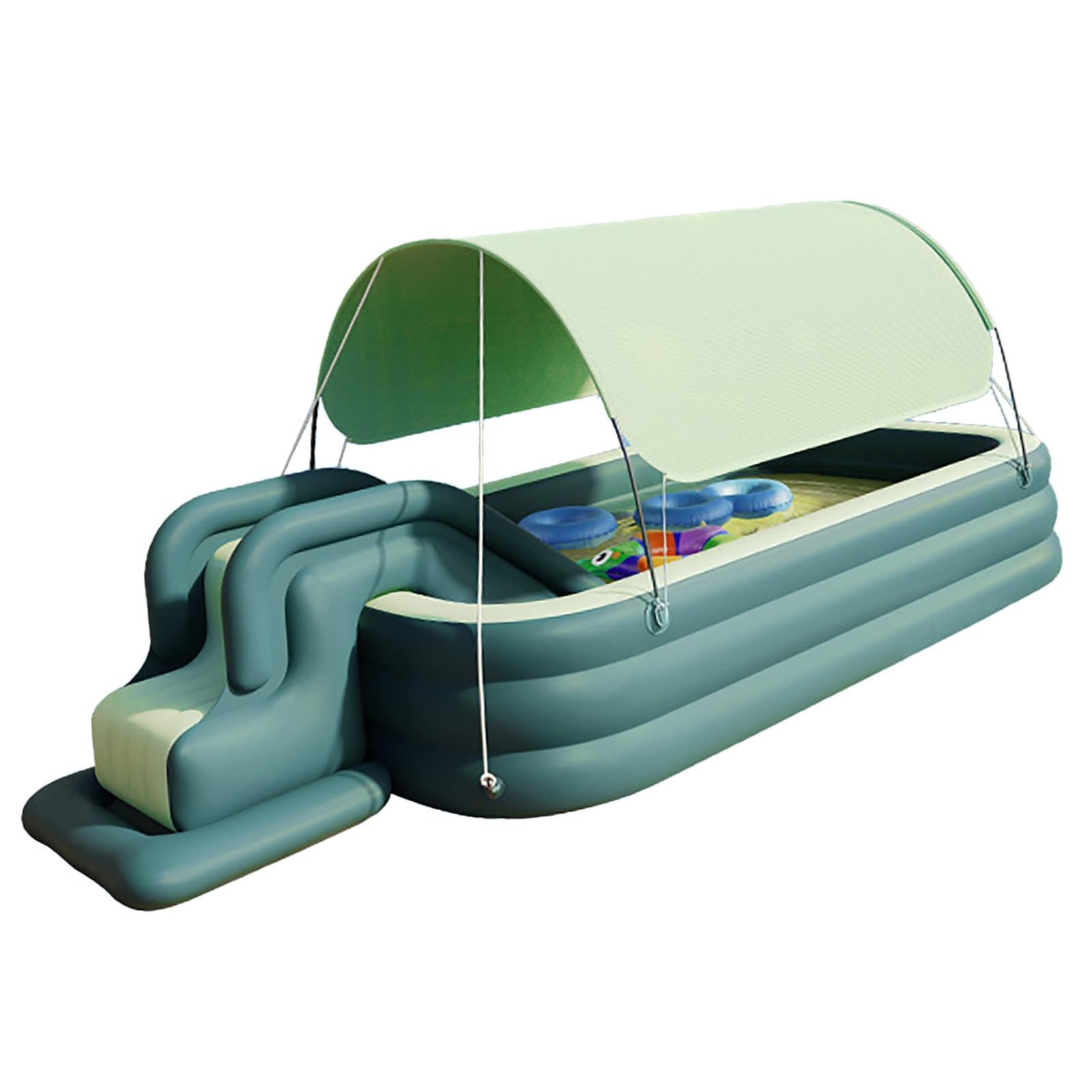 Compact Inflatable Baby Pool - Fun Water Play for Kids & Family Outdoors