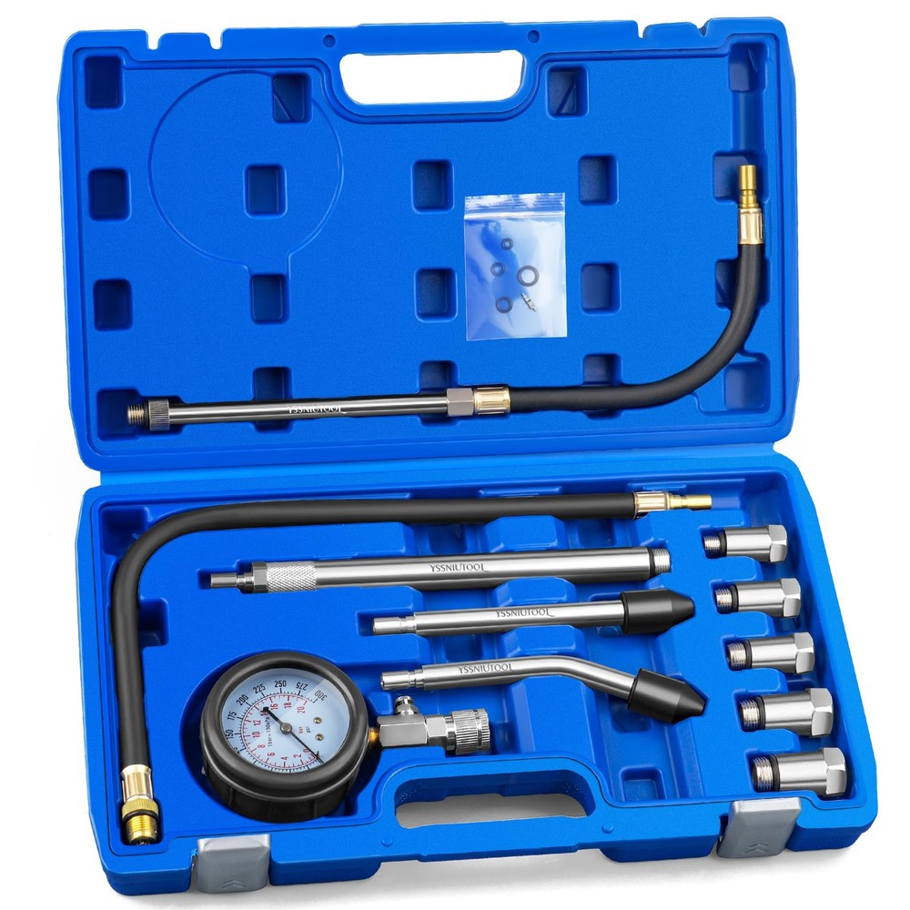 11PC Compression Tester, Automotive Engine Tester Adapter normal