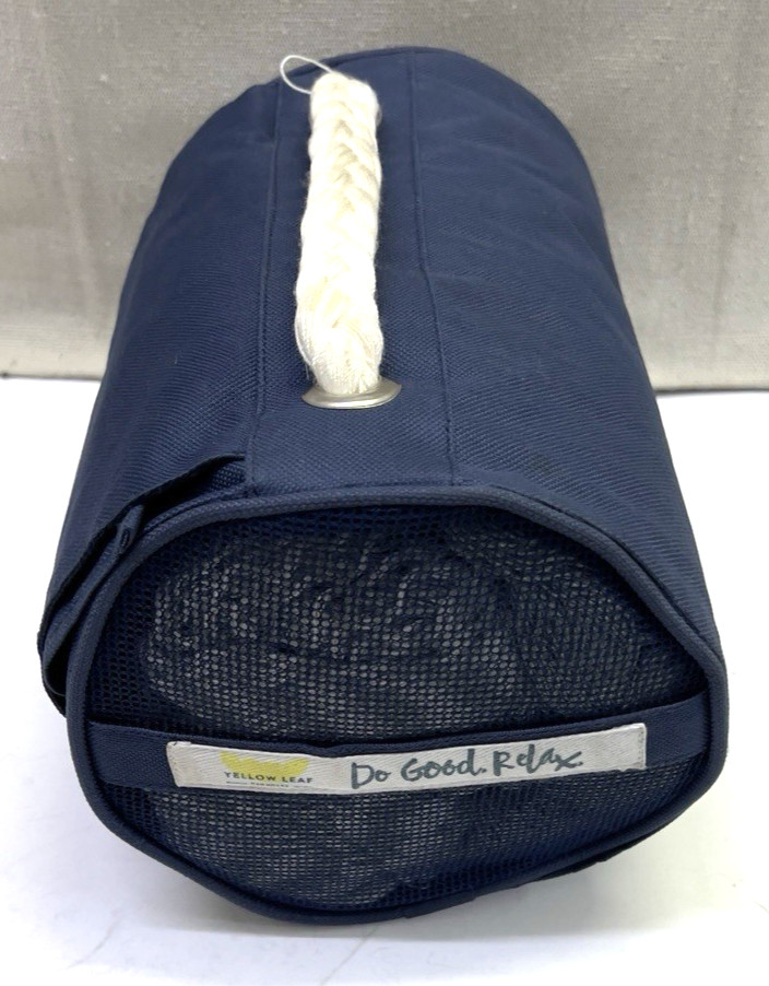 Yellow Leaf Classic Weave Hammock Green & White Travel Tote