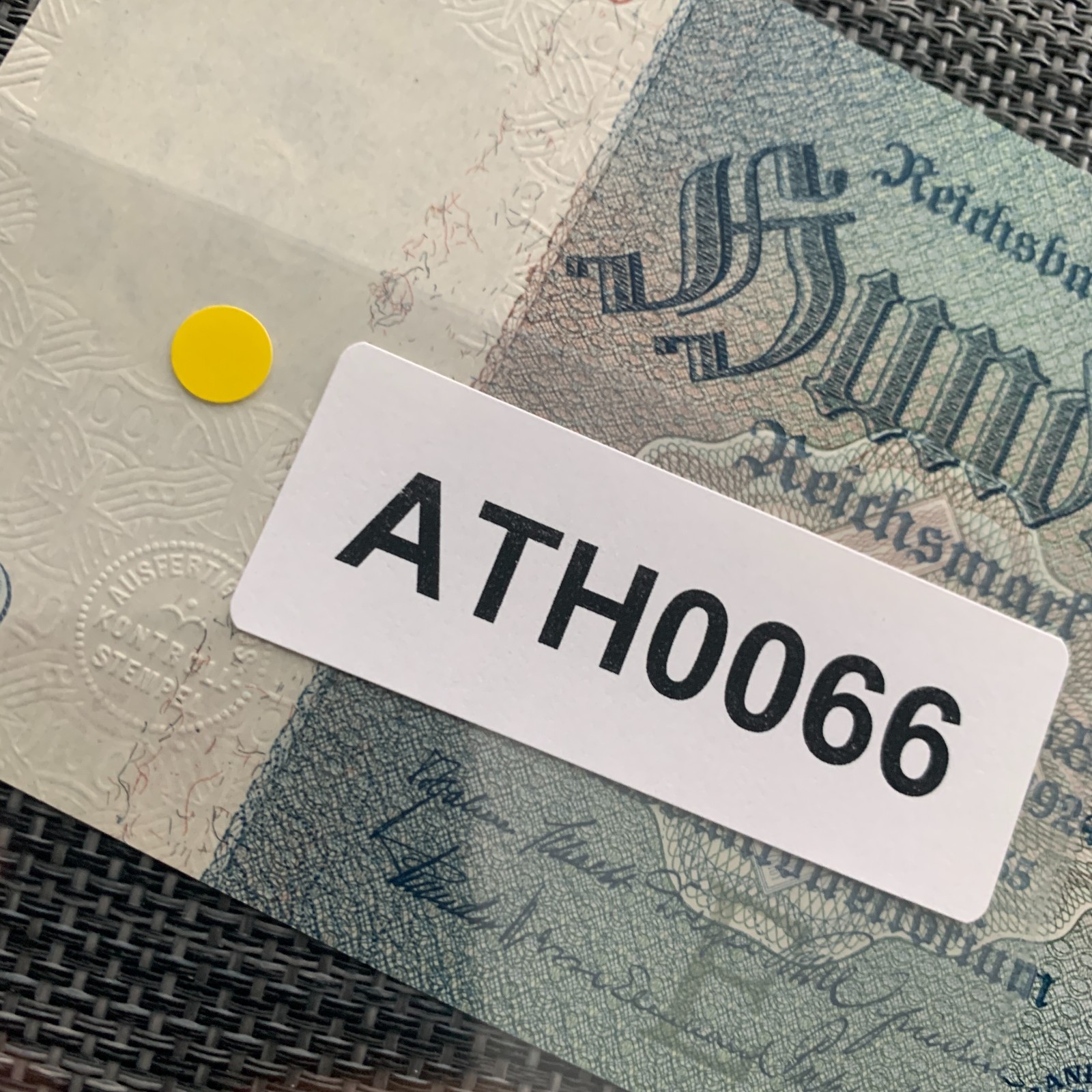 100 NAZI GERMAN Mark SWASTIKA Banknote (1935) P183 WWII, WW2 Currency Money