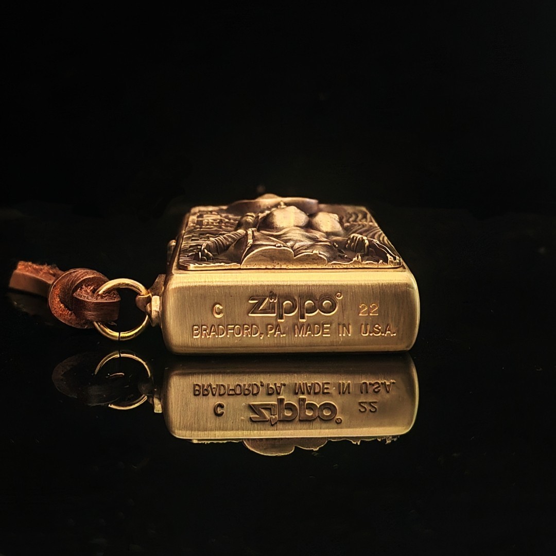 Full Body Artistic Girl Zippo Keychain Emblem Gift For Men