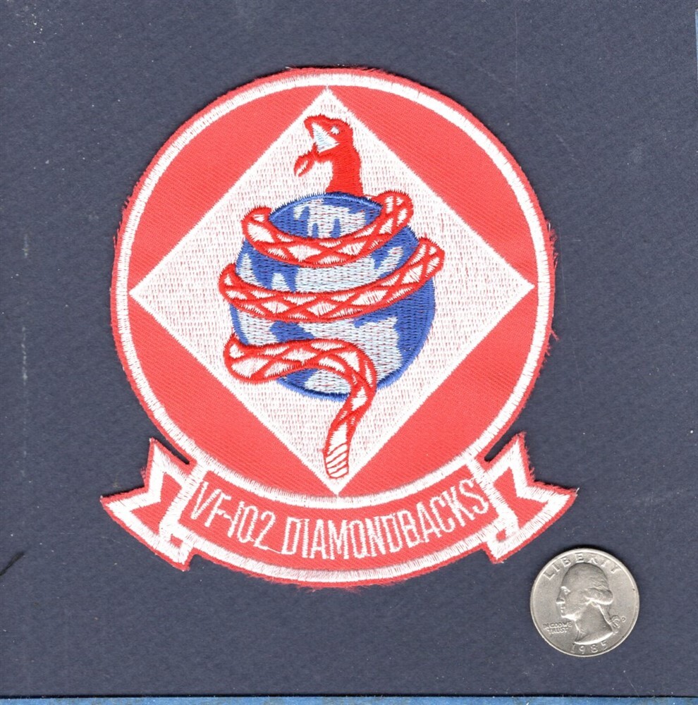 VF-102 DIAMONDBACKS US NAVY F-14 TOMCAT Fighter Squadron Patch