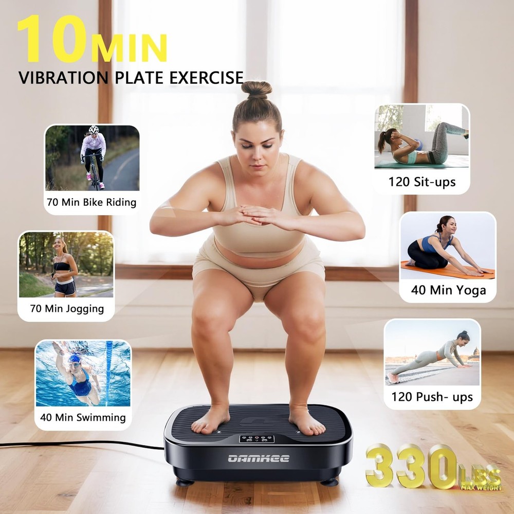 Vibrating Board Exercise Machine, Vibrating Platform for Lymphatic Drainage, ...