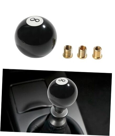 Shift Knob,Car Accessories Shifter Knobs,Universal Acrylic Black 8 Round Ball