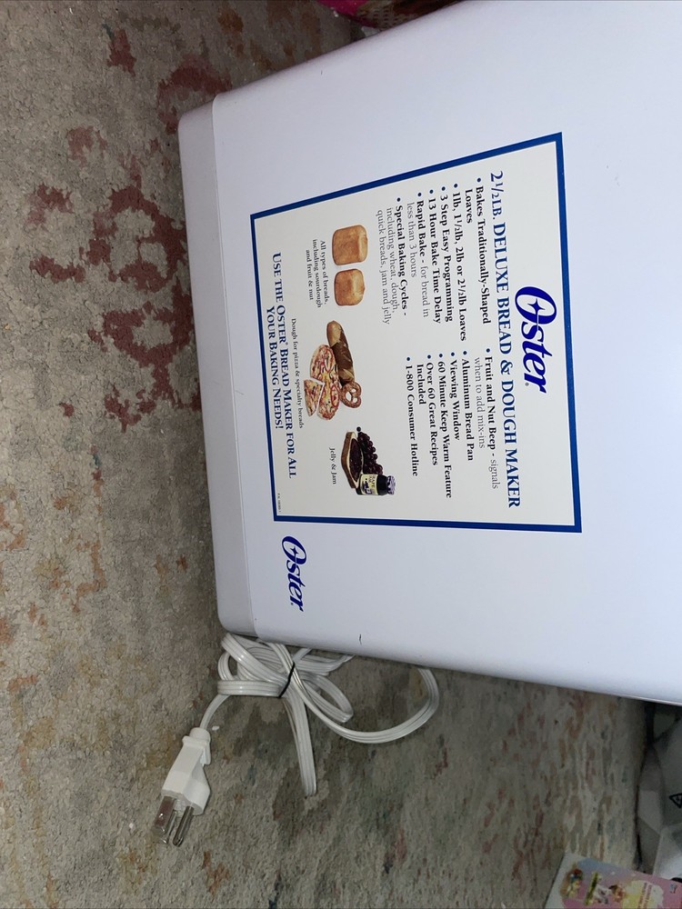 Oster Automatic Bread Maker Model: 5843 for 2.5 lbs Bread or Dough