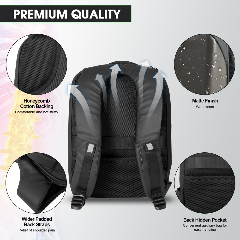 LED Backpack w/Full-color screen Laptop Bag DIY programming Backpack Waterproof