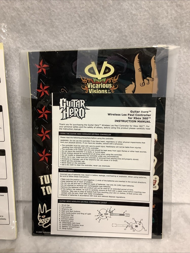 Guitar Hero Stickers