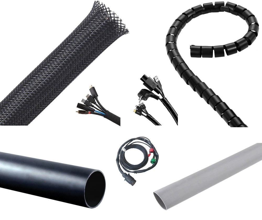 Electrical cable wire protector insulating expandable spiral wrap sleeve cover