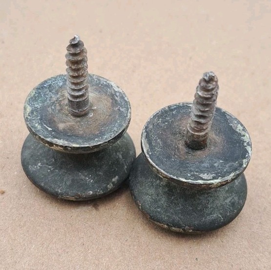 Antique Drawer Pulls Door Dresser Handle Knobs Cabinet Crome Hardware Pair