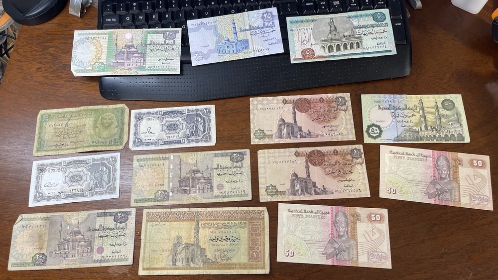 Assorted Egypt Old & New Banknotes Lot High Value