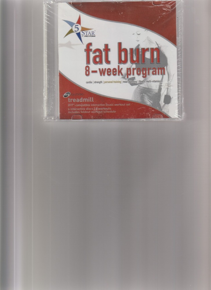 IFIT Fsat Burn 8-Week Program - Treadmill- 4 Discs- 8 Workouts