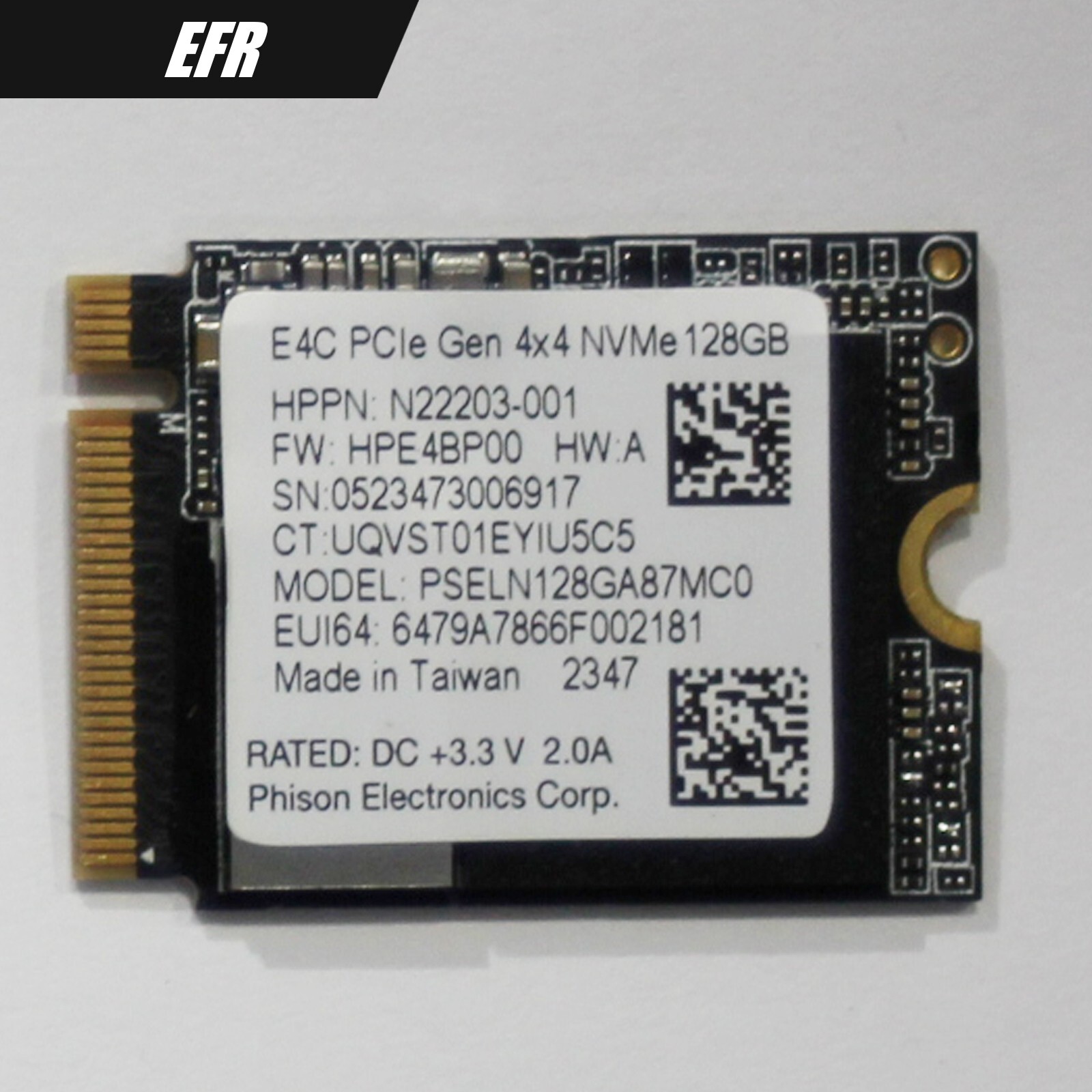 Samsung/Kioxia/Kingston 2230 NVMe M.2 SSD 128GB/256GB/512GB – Random Brand