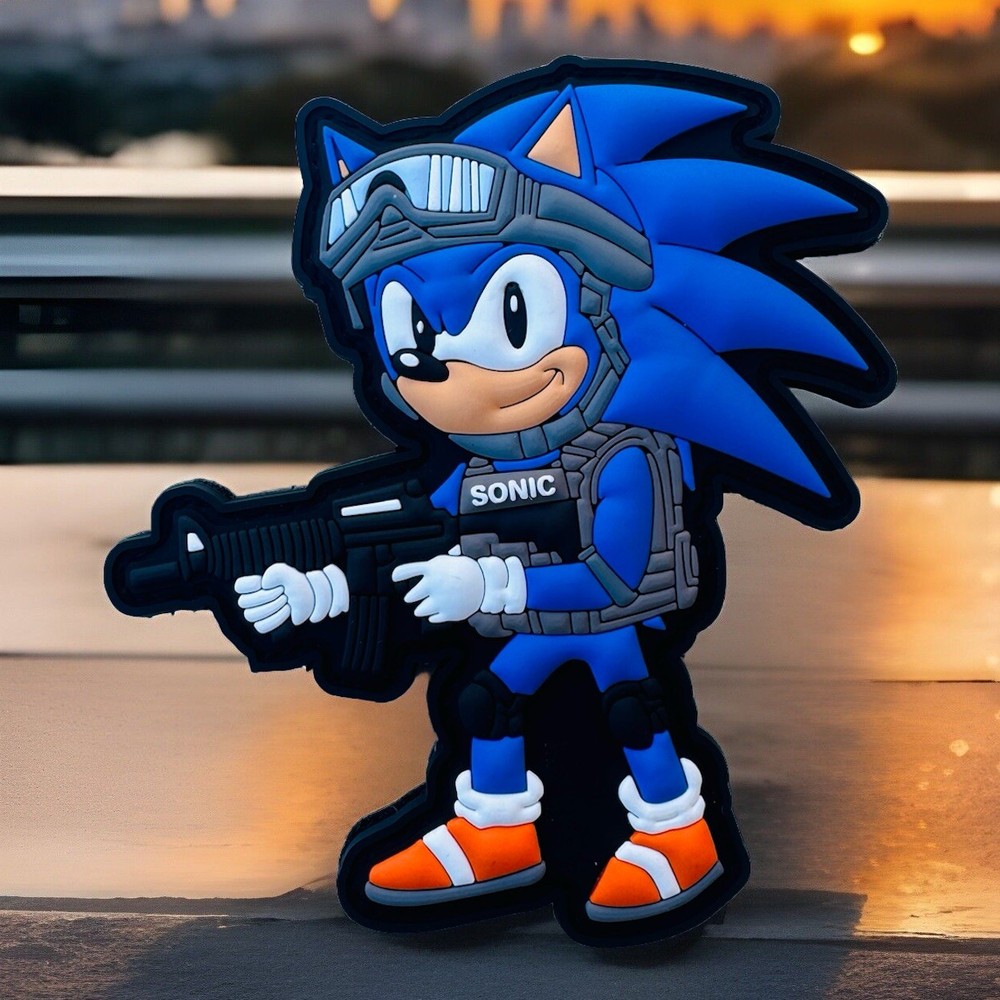 Tactical Sonic Rubber PVC Hook/Loop Morale Patch