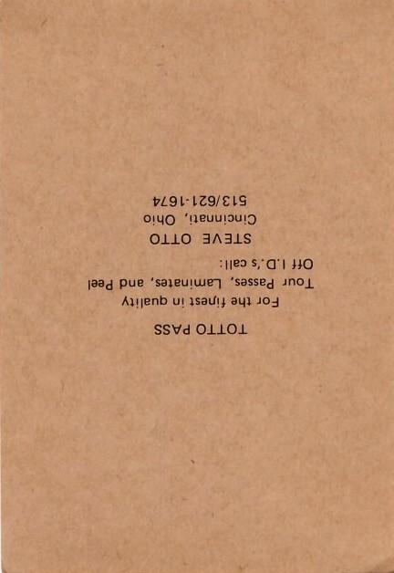 BOSTON 1979 EURO TOUR / ACCESS ALL AREAS BACKSTAGE PASS / NMT 2 MINT