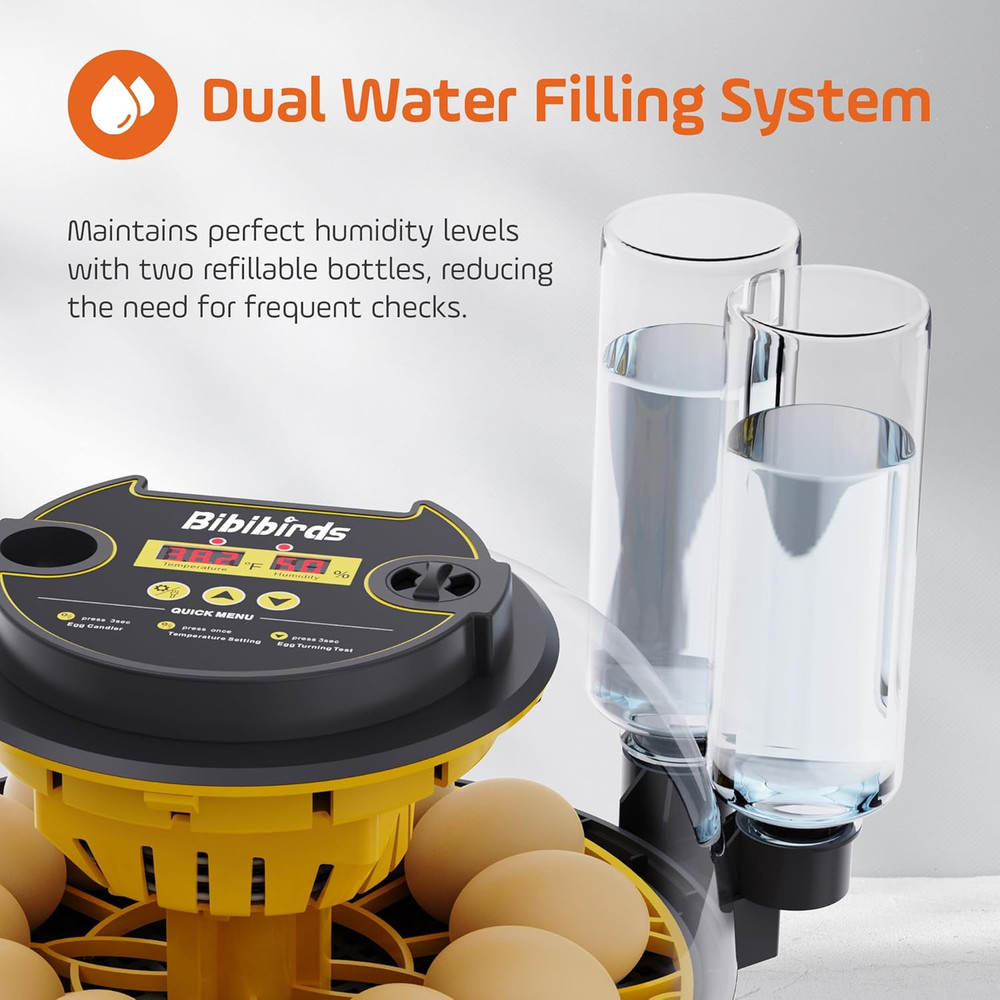 Incubators for Hatching Eggs with Automatic Egg Turning and Humidity Displaytemp