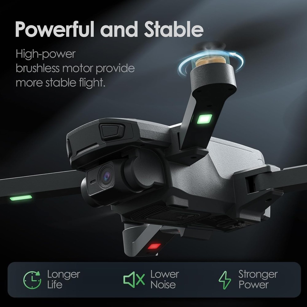 WF20 Foldable Drone 1080P FPV Camera 2 Batteries Headless Mode Beginner