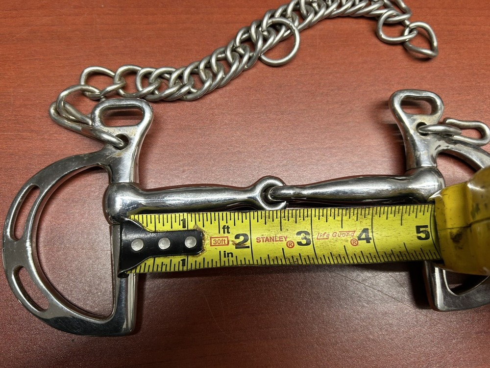 5” Kimberwick Snaffle Bit with Curb Chain