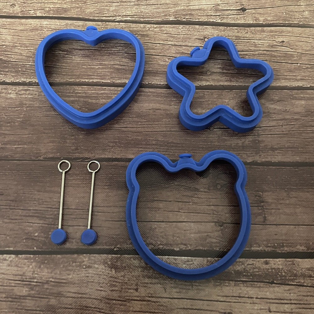 Silicone Pancake Molds Bear Heart Star