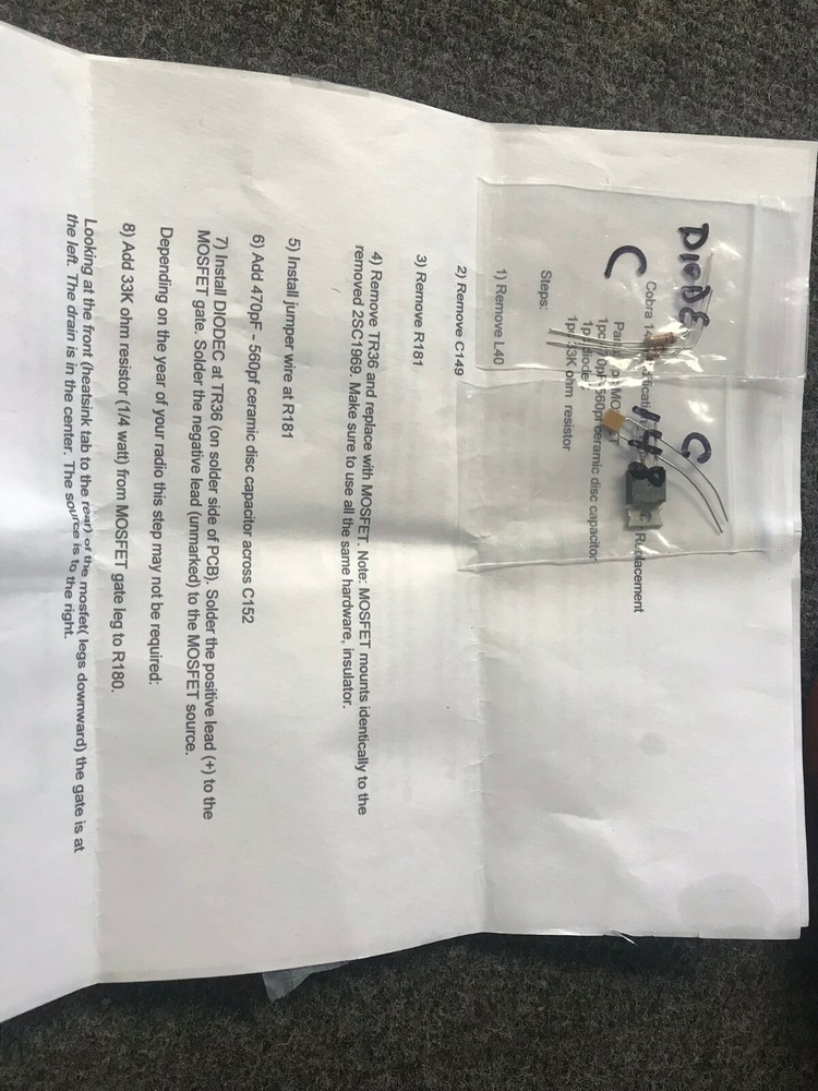 Cobra 2000 MOSFET Mod