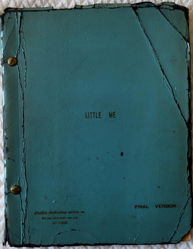 1962  "Little Me" Original Final Screenplay Script