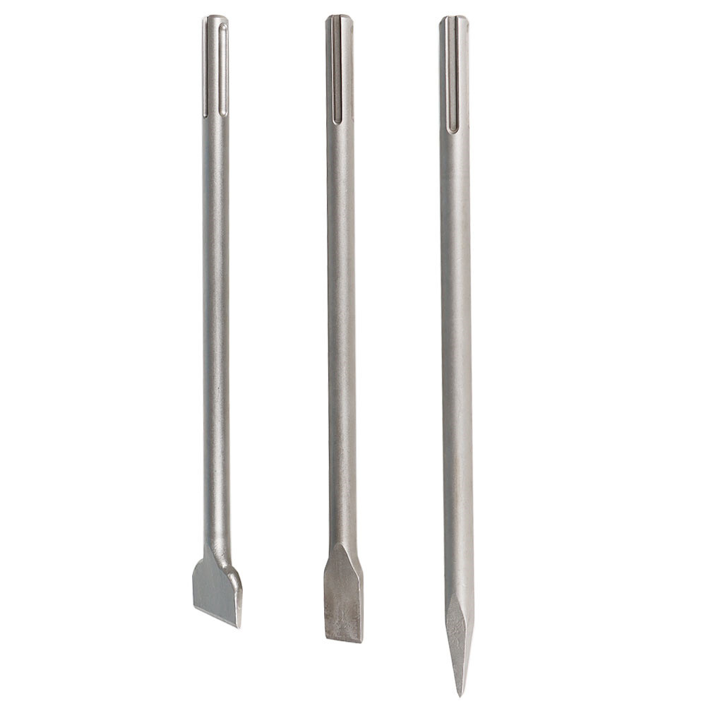 3 Pack SDS 16" Max Chisel Rotary Hammer Drill Chisel Bits Set For Drilling