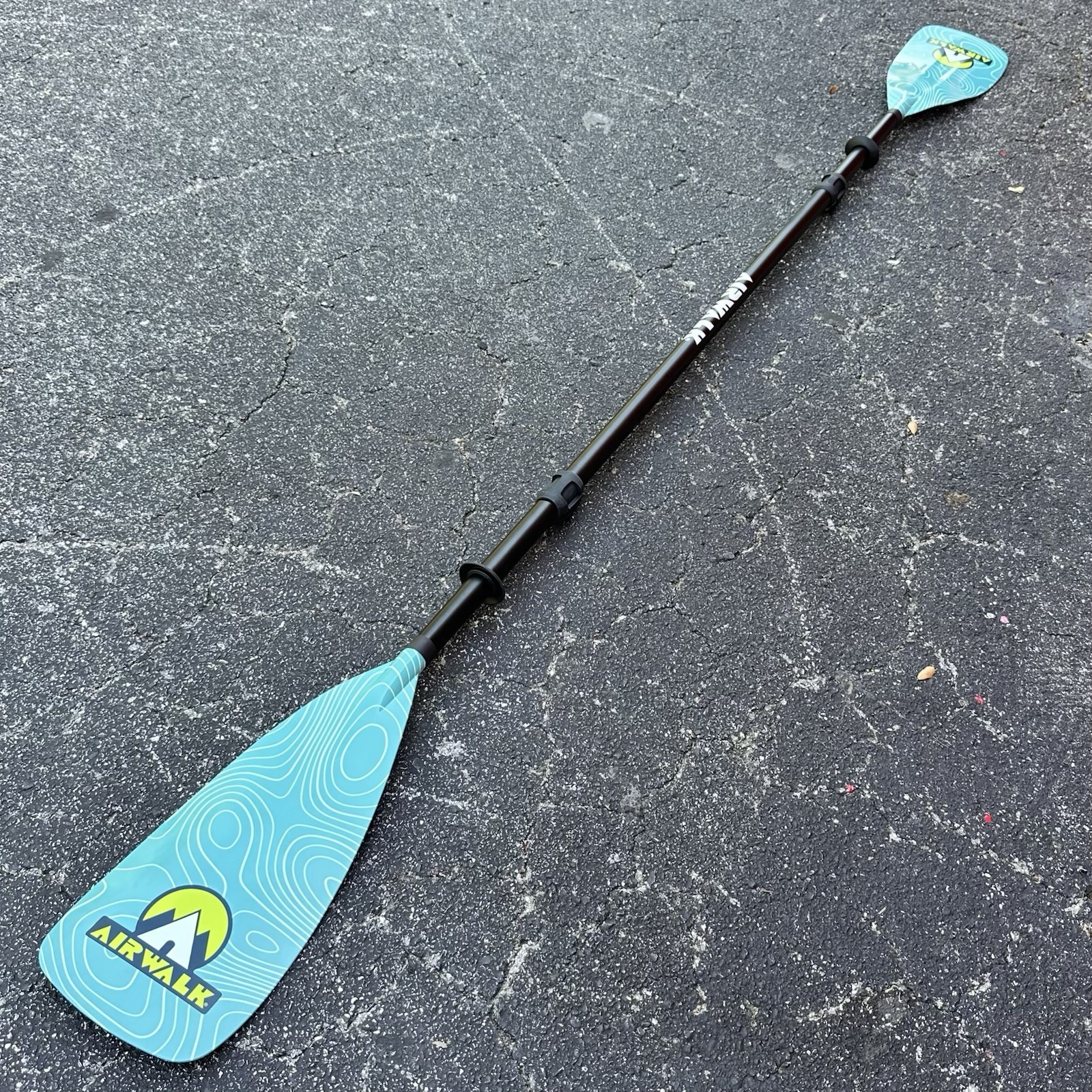 Kayak SUP Paddle - Adjustable 4-Piece, Floating, Lightweight (Airwalk)