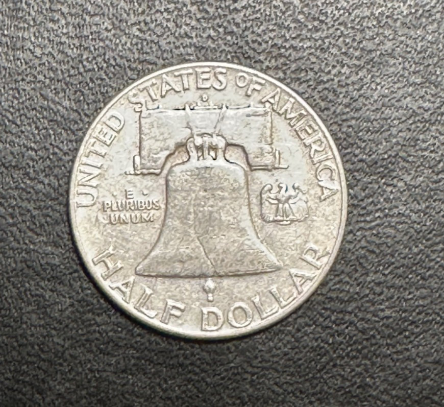 Two Ben Franklin Half Dollars - Circulated - $1.00 Constitutional 90% Silver