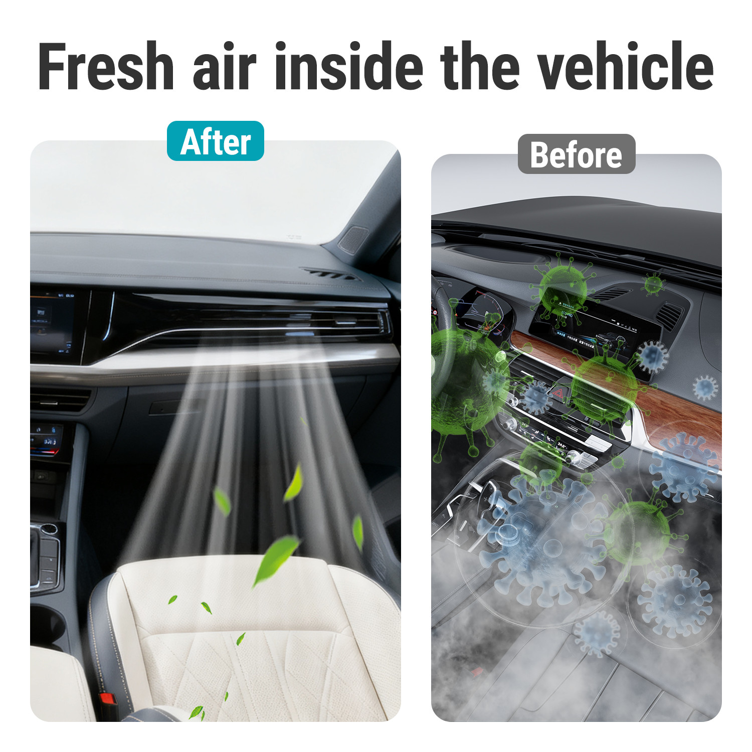 2-Pack CF10743 Cabin Filter for Infiniti EX FX Q50 Q60, Nissan Armada Titan