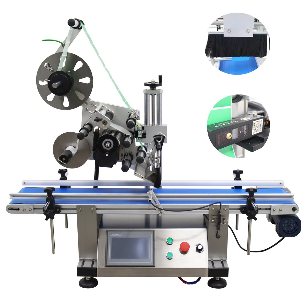 Automatic Flat Surface Labeling Machine for Clear Label & Full Labels 900W 110V