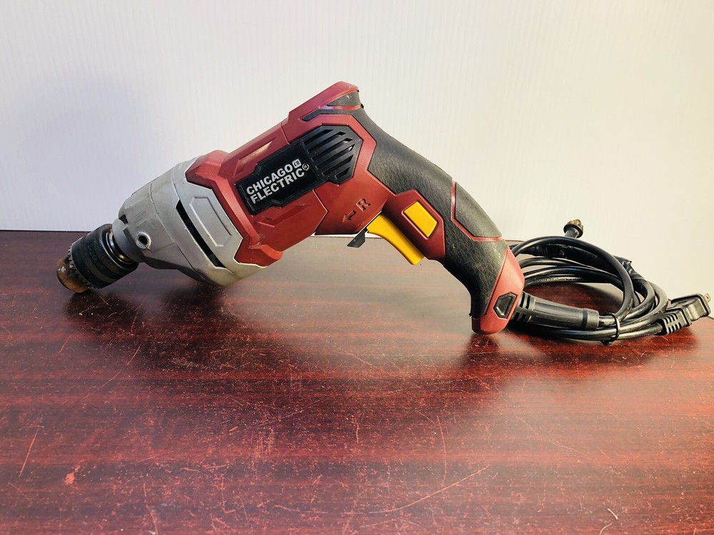 CHICAGO ELECTRIC 1/2" Variable Speed Reversible Heavy Duty Drill - Model #69452