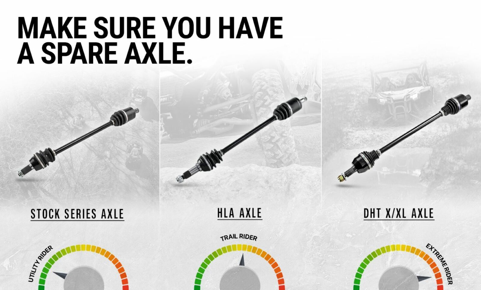 High Lifter Rear Left/Right CV Axle for 2017-2025 Polaris General 1000 | 1334076