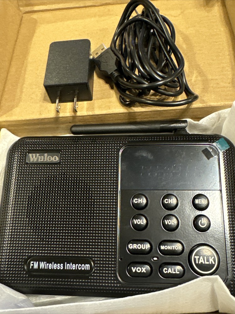 Wuloo 2 Pack Wireless Home Intercoms System Black Model: W888-P3