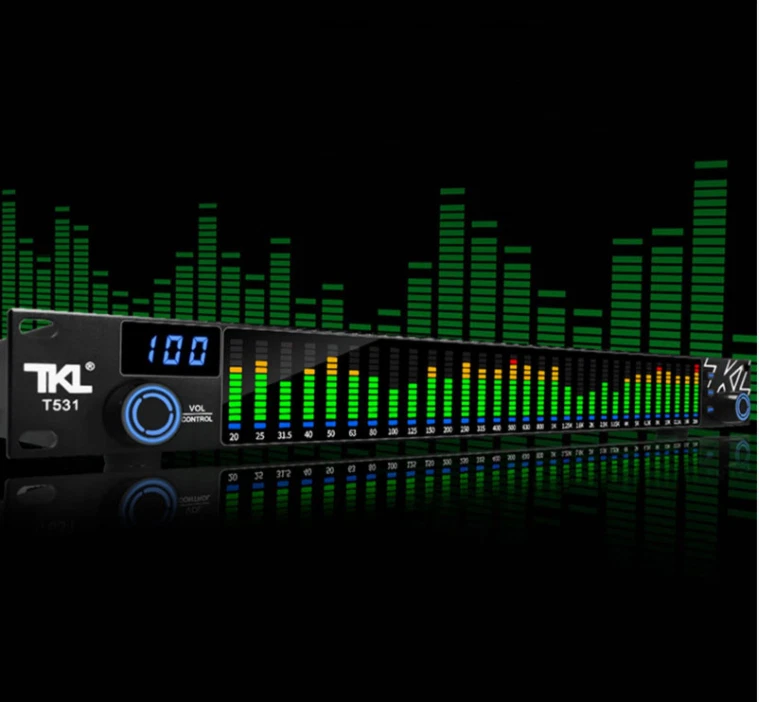 TKL T531 Digital Equalizer EQ Noise Reduction Spectrum Display 31 Bands KTV