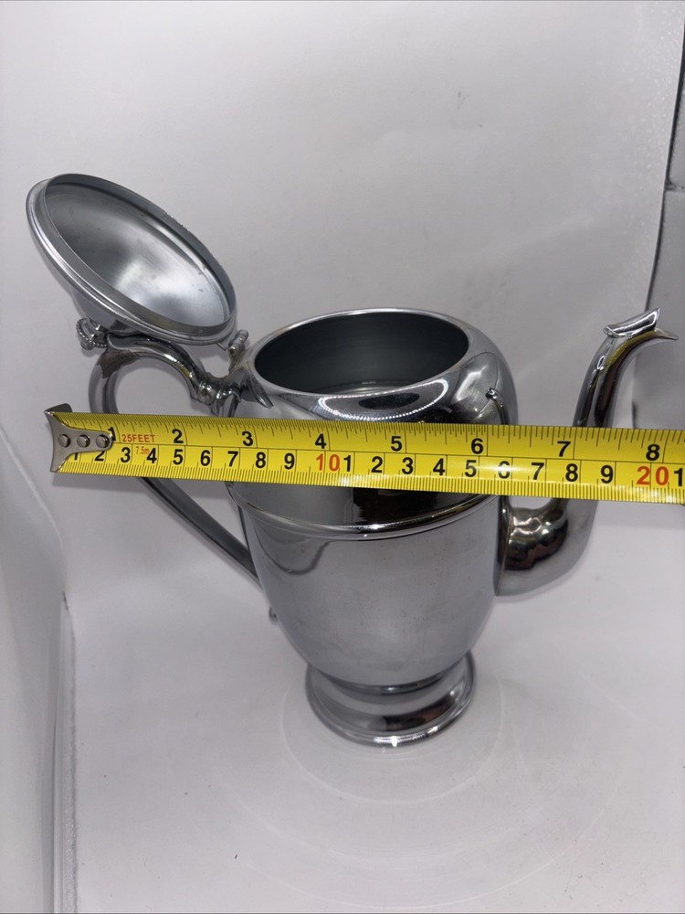 Vintage Chromium Plated Coffee Or Tea Pot