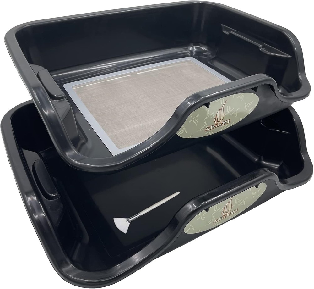 Ablaze Tray with Replaceable 150 Micron Screen Black