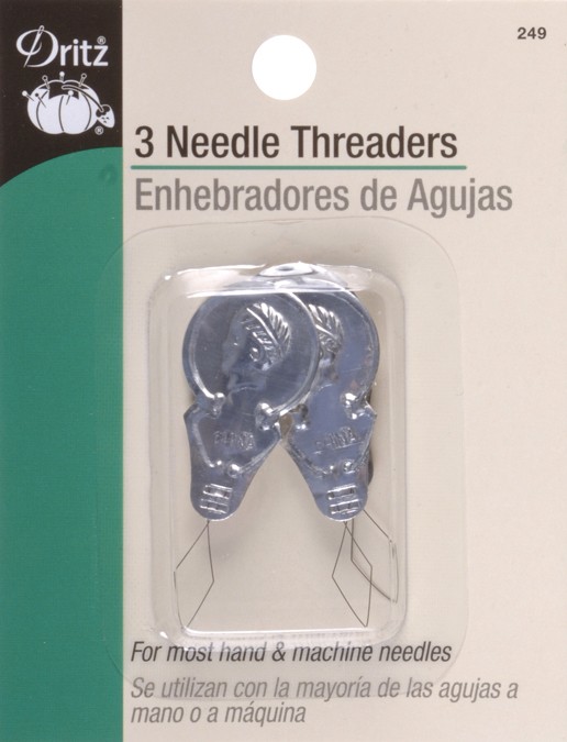 Dritz 249 Metal Needle Threaders-3/Pkg
