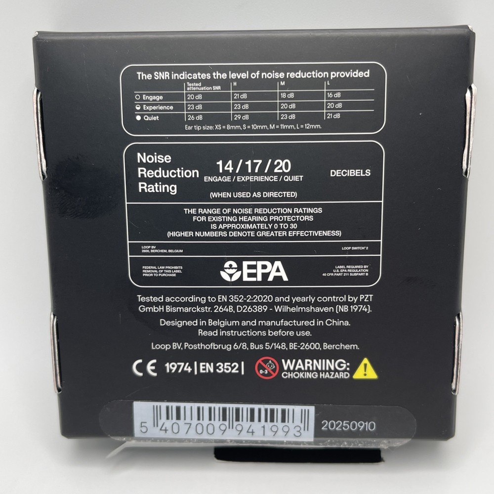 LOOP Switch 2 Noise Reduction Earplugs OPEN BOX (Emerald, 20250910)