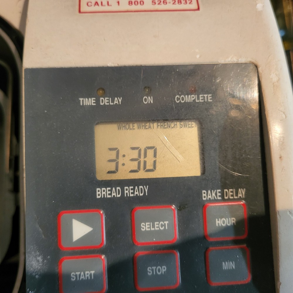 Tested 💥 Retro 💥 Sunbeam Oyster Model 4810 Automatic Bread Maker Machine