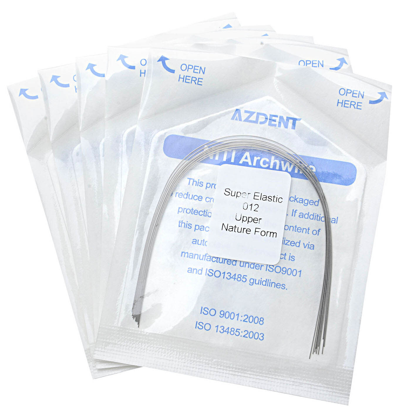 AZDENT Dental Ortho Niti Super Elastic Arch Wires Round/Rectangular Ovoid/Nature