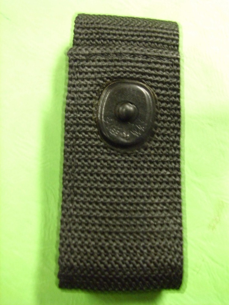 BALLISTIC WEAVE HANDCUFF STRAP  BLACK W/SNAP