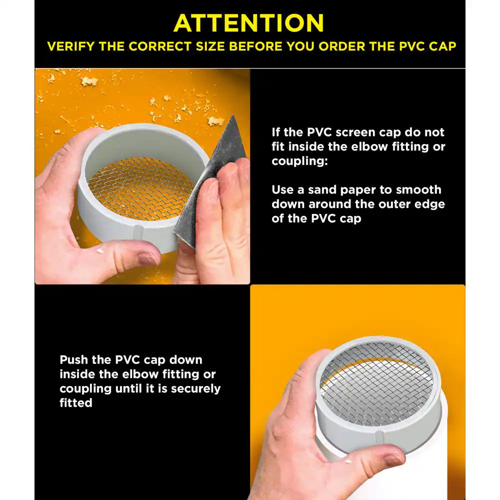 6 In. Termination Vent Cap With Condensation Drain