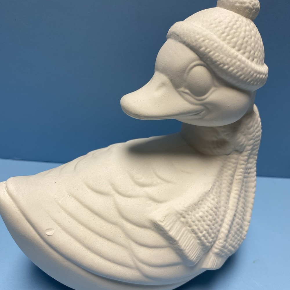 Ceramic Bisque Christmas Duck Ready To Paint