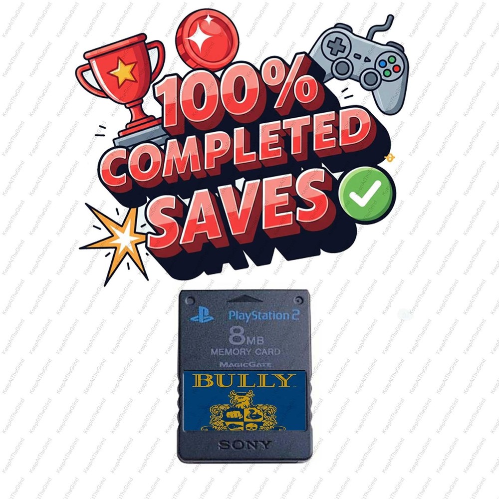 Bully Official Memory Card Unlocked Saves